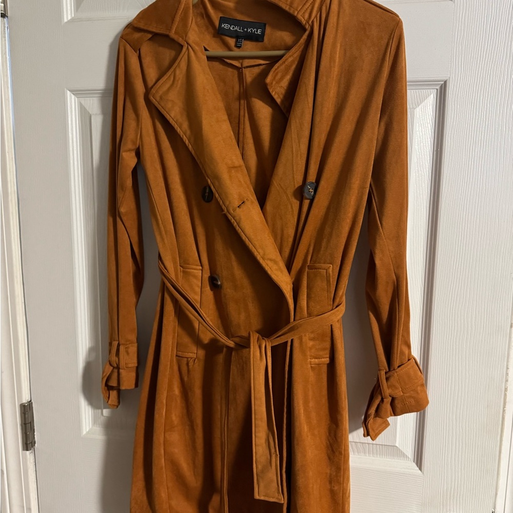 Kendall & Kylie Women's Brown Trench Coat